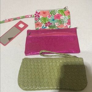 Set of Three Colorful Clutches